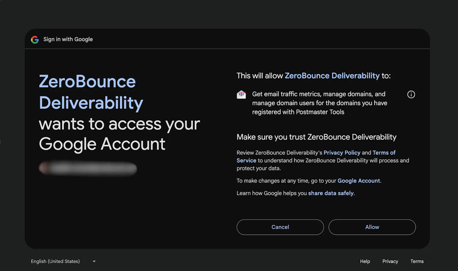 Authorize access confirmation